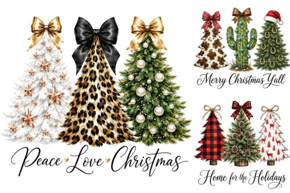 Download Christmas Tree Trio PNG Bundle - Premium Resources