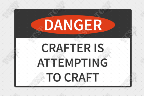 Download Crafter Crafting Danger 3d Printed Sign - Crafting Collection