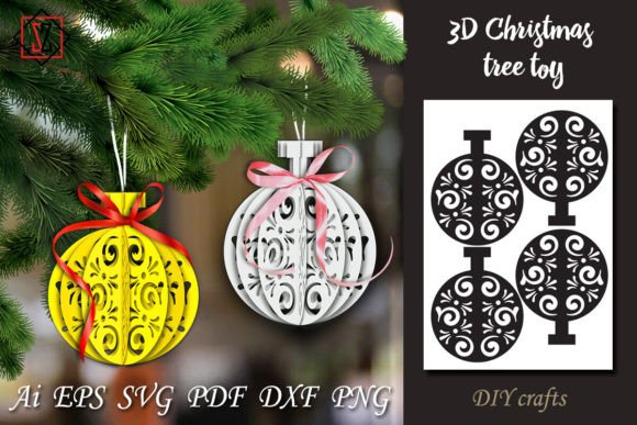 Download 3D Christmas Tree Toy / DIY Crafts_2 - Christmas tree Collection