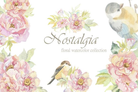 Download Nostalgia. Floral Watercolor Collection - Nostalgia Collection